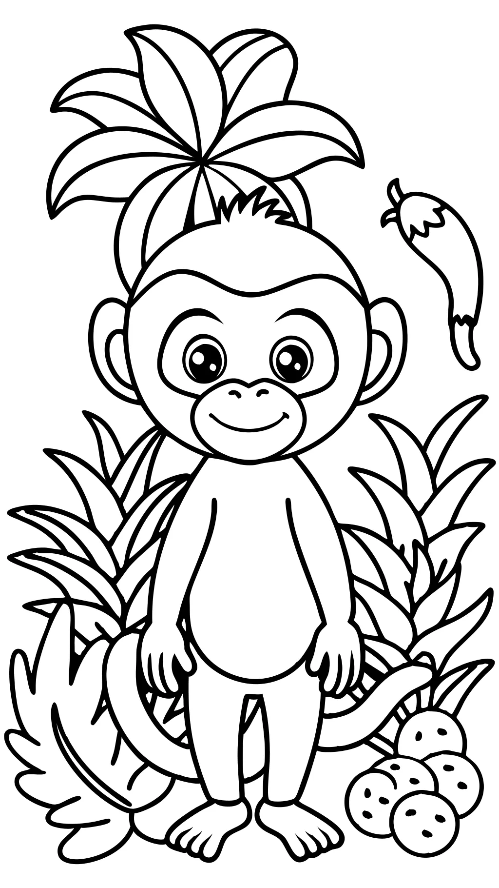 coloriage pages de singe